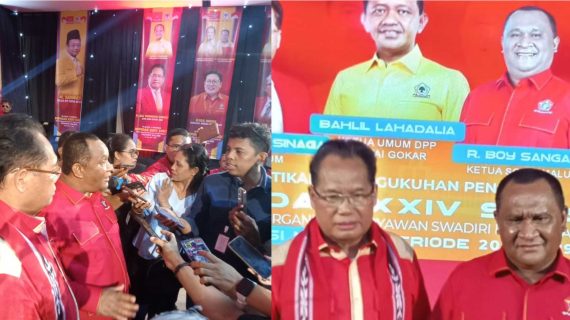 BOY SANGADJI DILANTIK PIMPIN DEPIDAR XXIV SOKSI PROVINSI MALUKU PERIODE 2024-2029