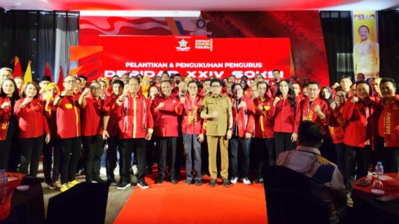 Perkuat Akar Melalui Program: Ali Wongso Lantik Boy Sangadji Pimpin DEPIDAR SOKSI Maluku