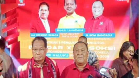 R Boy Sangadji Resmi Dilantik Sebagai Ketua Depidar XXIV SOKSI Maluku