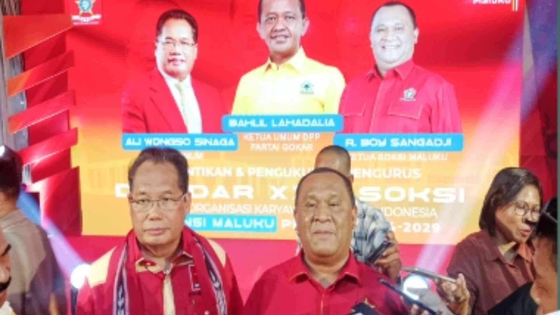 R Boy Sangadji Resmi Dilantik Sebagai Ketua Depidar XXIV SOKSI Maluku