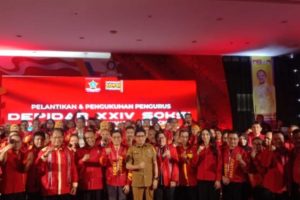 SOKSI Maluku Dilantik, Ali Wongso Serukan Peningkatan SDM dan Percepatan Pembangunan