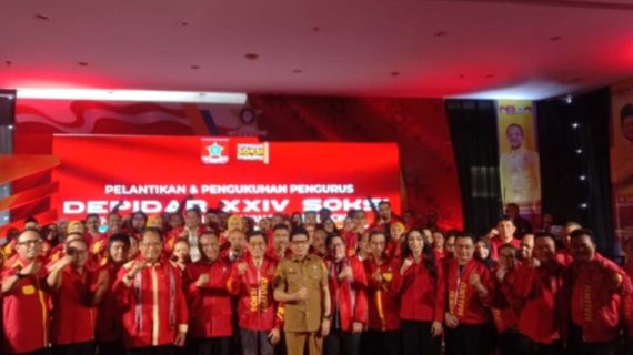 SOKSI Maluku Dilantik, Ali Wongso Serukan Peningkatan SDM dan Percepatan Pembangunan